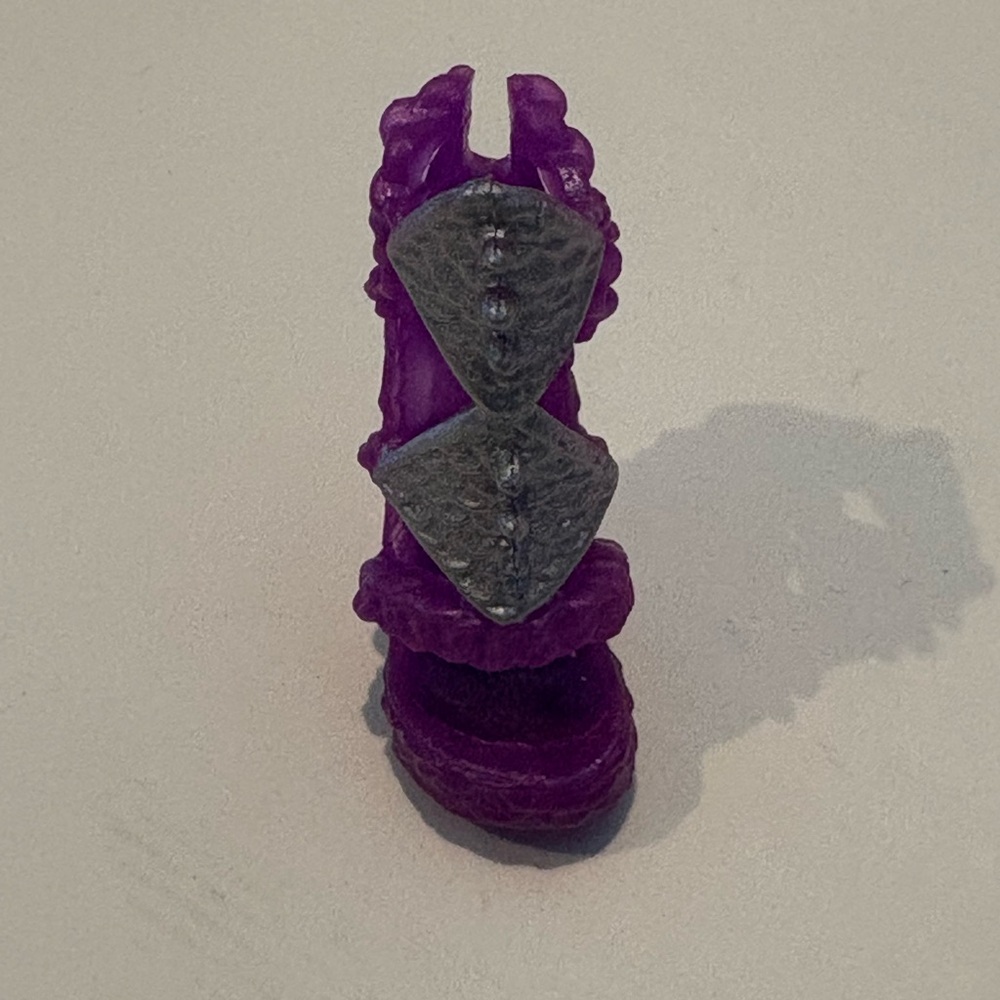 Monster High Purple and Silver Heel Right Foot Only